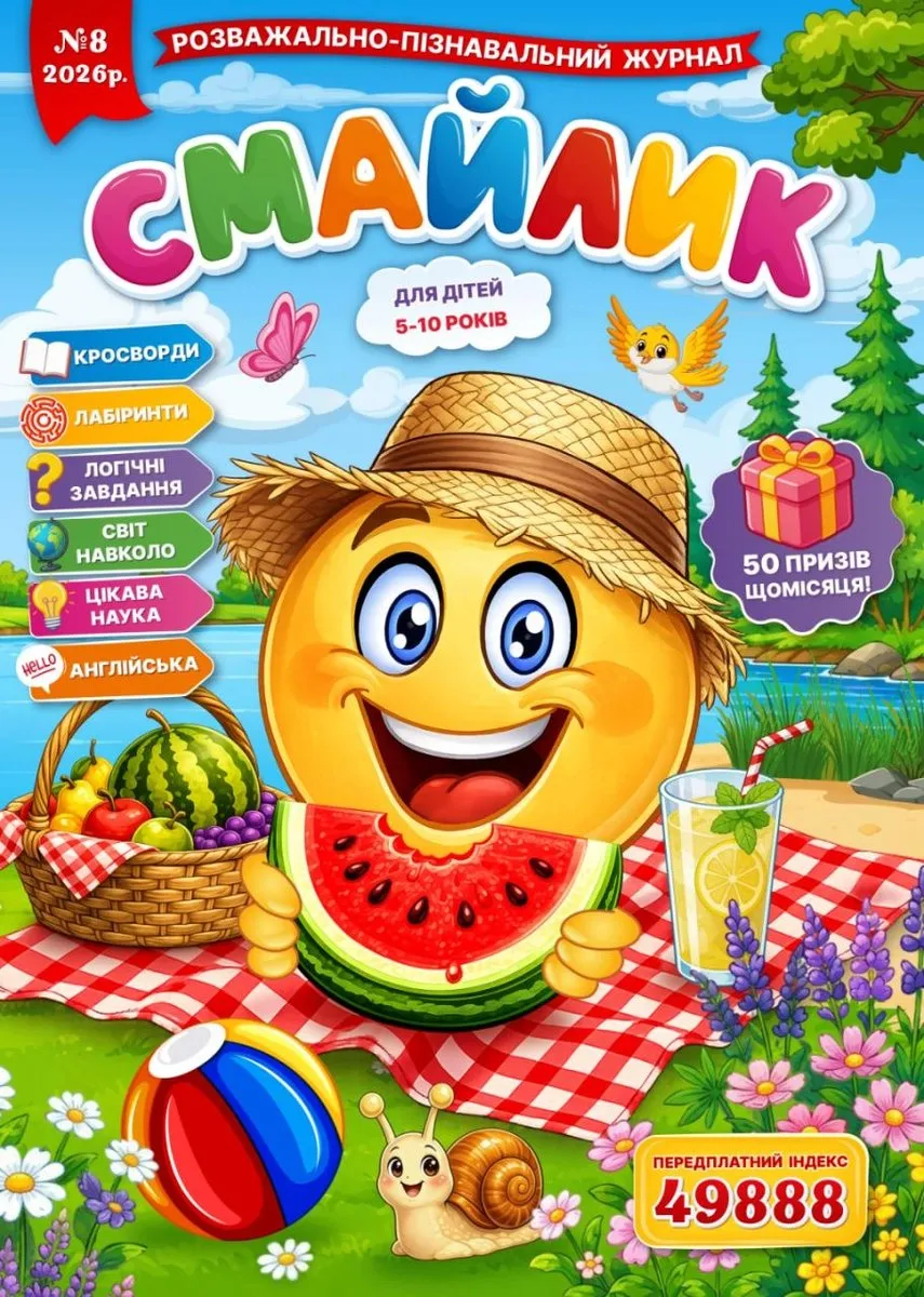 Журнал "Смайлик" №8, 2026 р.